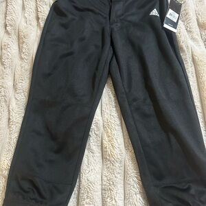 NWT girls softball Adidas Black Athletic Pants